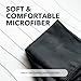 SweatBlock Microfiber Sweat Absorbing Handkerchiefs for Men and Women 10x10 Inch 5 Pack Black Reusable Machine Washable Towels for Face Body Gym Sports Travel or Daily Use Lightweight and Durable