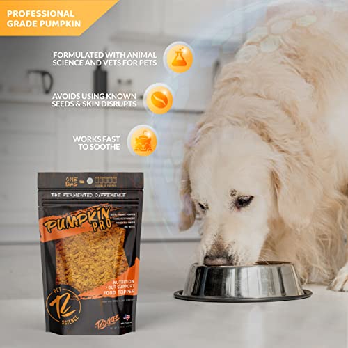 Rogue Pet Science Pumpkin Pro for Dogs - Tasty Powdered Digestive Support Food Topper w/Organic Pumpkin - Supports Prebiotic Fiber Source & Nutrition - Helps Loose Stool and Gut Inflammation(5.25 oz)