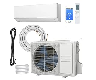 24000 BTU Air Conditioner Wall Split Wi Fi 5 In 1 Air Cooler Dehumidifier Heater Air Purifier Fan With Heat Pump Remote Control 6.8 kW A++ Rating Pipe and Installation Kit Included