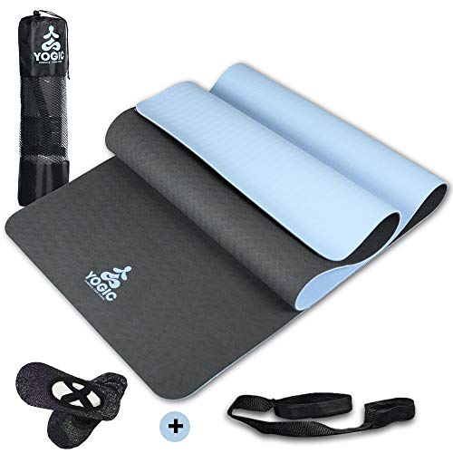 YOGIC Yoga Mat Set, Non-Slip Exercise Mat with 74