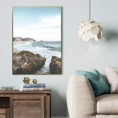 Peinture nature paysage imprime nordique pour votre salon cozy