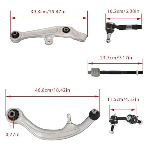 10PCS Front Suspension & Steering Kit Replacement for Nissan 350Z 2003-2009 Replacement for G35 2003-2007 RWD Coupe by GXYWADY - Used condition - Image 7
