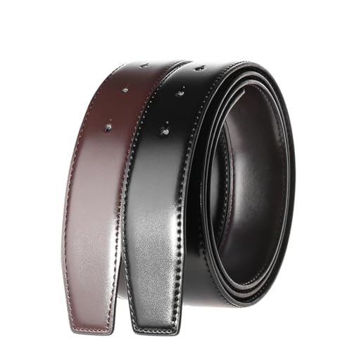 Men's Reversible Belt Natural Cow Leather Hard Zinc Alloy Buckle Belt Genuine Leather Trousers Belts3