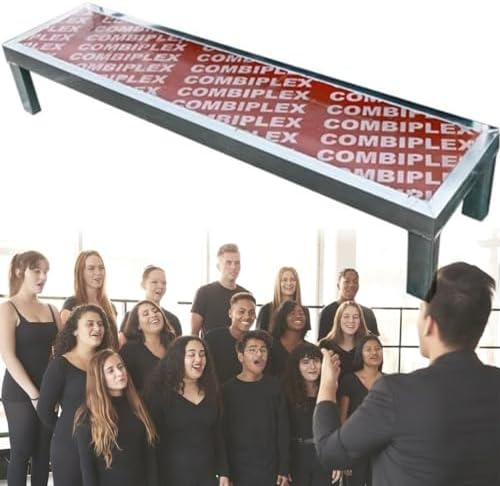 Heavy Duty Choral Steps – Commercial Grade Music Staircase with Non-Slip Treads, Ideal for Performances & Award Podiums, Sturdy Choir Platform for Events