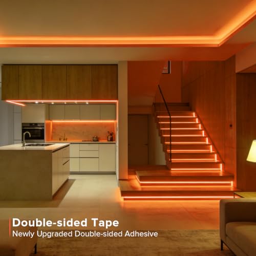 Tira de luces LED SEZO USB 5V COB naranja 6.56FT miniatura 2