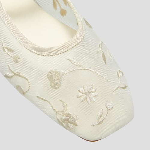 Image of VIVAIA Women's Margot Mary Jane Square-Toe Ballet Flats