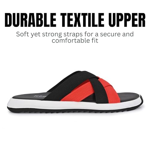 Image of Hirolas Men's Strappy Flip-Flop Slider Slippers