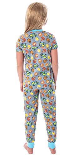 INTIMO Scooby-Doo Girls' Pajamas Chibi Characters Mystery Machine Shirt And Pants Kids Pjs Pajama Set2