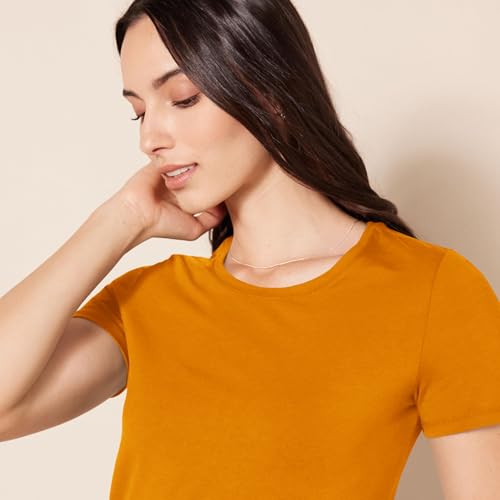 Image of Amazon Essentials Women's Regular-Fit Short-Sleeve Crewneck T-Shirt, Multipacks