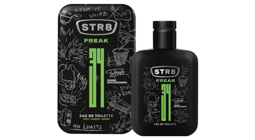 STR8 Spray Freak Eau de Toilette 50 ml – Fragancia única con bergamot, sage, haba tonka, y coco para audaz, frescura duradera