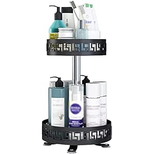 2 Tier Draaitafel Spice Rack Organizer,16.1 Inch Roterende aanrecht Fruit en Groentes Rack Organizer voor Keuken…