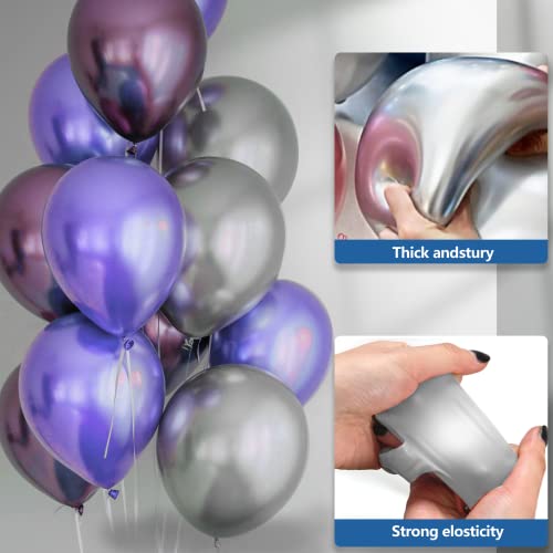 120Pcs 12Inch Metallic Assorted Balloons For Party Thick Latex Chrome Balloons For Birthday Wedding Engagement Anniversary Christmas Festival Picnic Or Any Friends & Family Party Decorations #TOP5