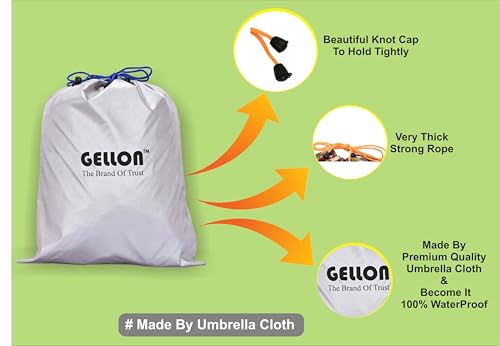 Image of Gellon 2 Pc Shoes Bag in Umbrella Cloth with Water Proof for Travel & Storage Travel Organizer for Women & Men Travel Accessories Shoes Cover Pouch for Travel Essentials in Silver Color