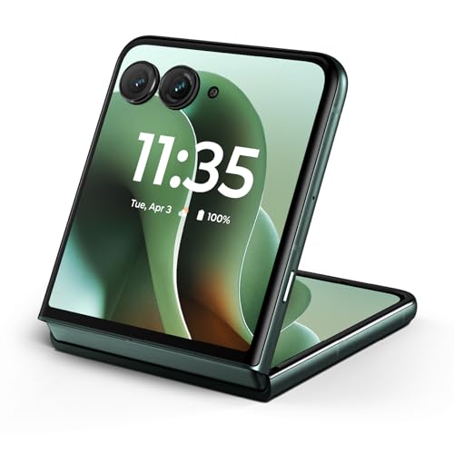 Image of Motorola Moto Razr Ultra 5G 2025, 512GB + 16GB RAM, Scarab Green - Unlocked (Renewed)