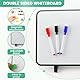 Doppelseitige schwarze Magnettafel Kinder als Mini Whiteboard mit Magnet Tafel inklusive Metallhalterungen Stiften und Geschenktüte Whiteboards magnetisch 30 × 21 cm, Whiteboard Klein