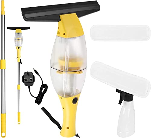 Window Vacuum Cleaner Set with Telescopic Handle,...