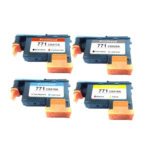 4 têtes d'impression universelles 771 pour traceurs Designjet Z6200 Z6600 et Z6800