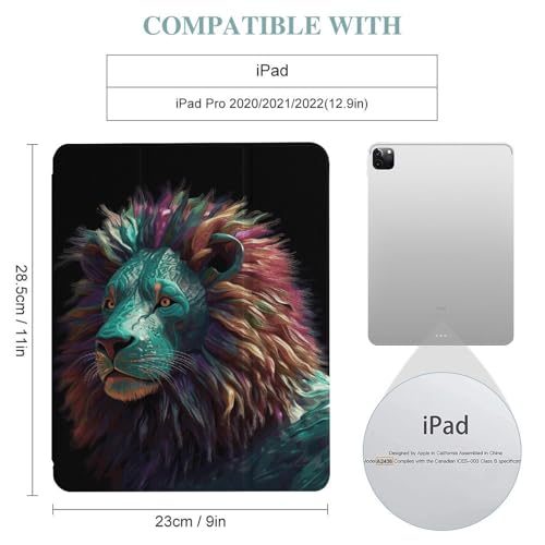 Étui iPad Pro 12,9 robuste en art abstrait avec relief texturé