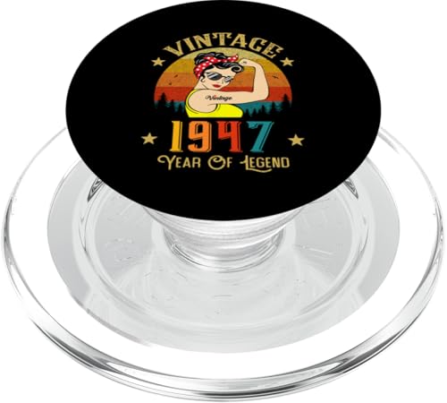 PopGrip pour MagSafe Vintage 1947 évitez les chutes de smartphone pour femme 78 ans