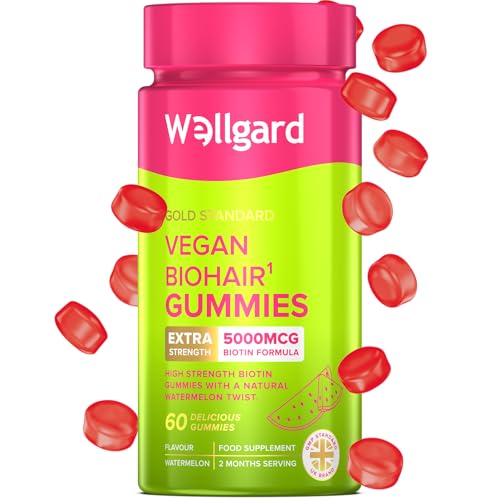 Wellgard Biohair Gummies Biotin Hair Growth Vegan Biotin Gummies Wellgard Hair Vitamins 2 Months Supply