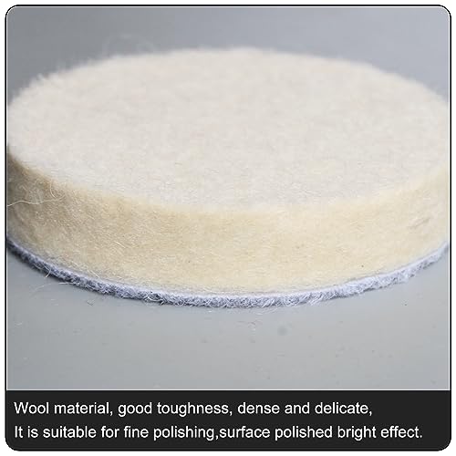 Image of 2 Inch Wool Felt Polishing Pad Buffing Wheel Set,Drill Polishing Kit for Metal Glass Stone (17)