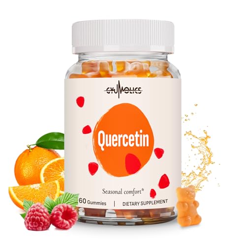 Gyumolics Quercetin 500mg Gummies for Kids with Bromelain Vitamin C & D3 Stinging Nettle & Licorice Seasonal Balance & Body Defenses Vegan 60 Gummies