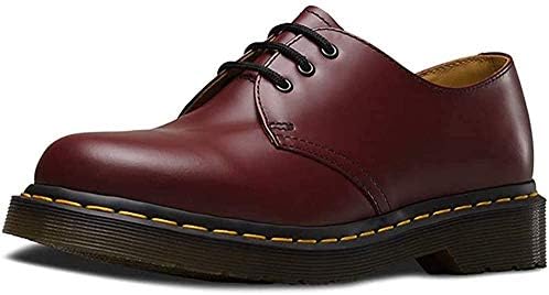 Dr. Martens 1461 3-Eye Gibson Cherry Red Smooth UK 5 (US Women's 7) Medium