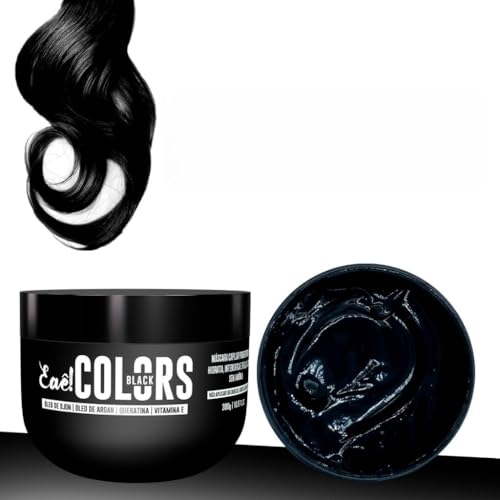 Eael Colors Máscara Capilar Matizadoras Vatiação de 8 Cores, Hidratação com Queratina, Óleo de Argan