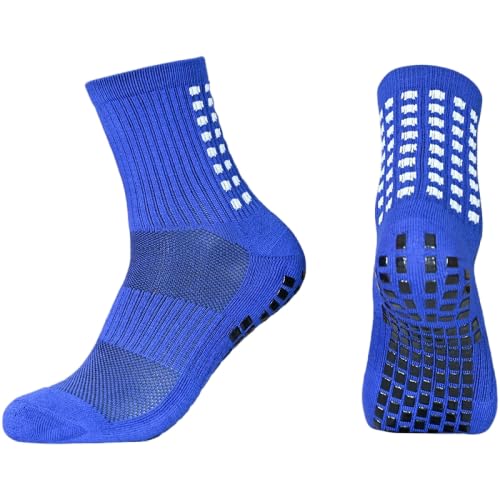 Hi-Tech Performance Athletic grip Socks for Men & Women | Crew Length, Anti-Slip Rubber Grip socks for footballers, Thick Cushion Sports Socks-image-45