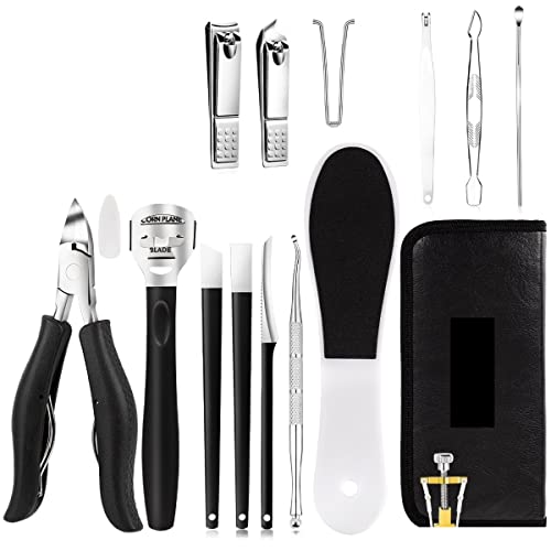 Coupe-ongles pour ongles incarnés et kit de pédicure KANUZ en acier