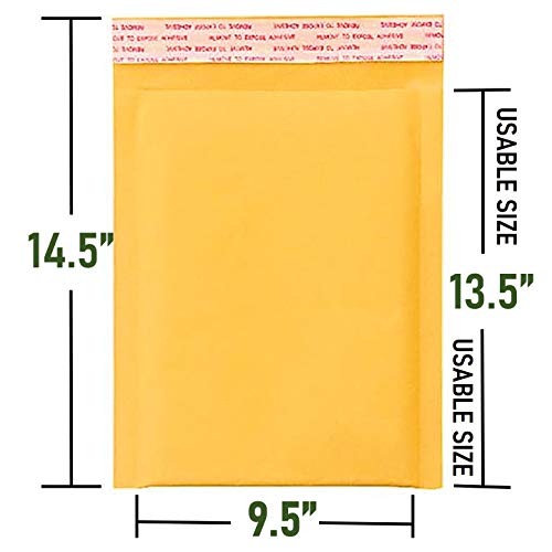 SALES4LESS Envelopes acolchoados #4 Kraft 24,5 x 36,5 cm Envio Envelopes acolchoados autoselante imp