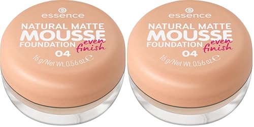 Essence - Fond de Teint Mousse Natural Matte Mousse - 04 (Lot de 2)