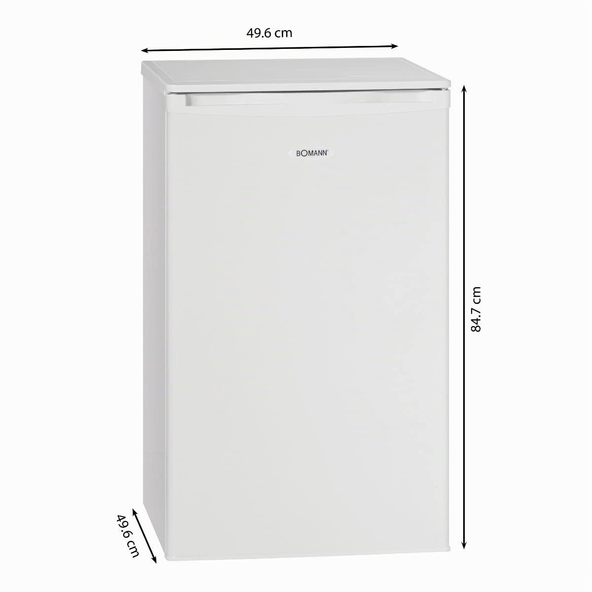 Bomann Congélateur 70L blanc GS195-1-blanc, Capacité utile : 70 litres, pose libre, Éclairage intérieur à LED, Température réglable, silencieux, economiquecongélateur Autoportante E