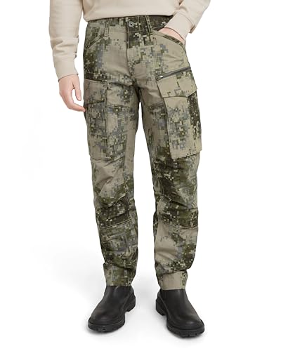 G-STAR Raw - Mens Rovic Zip 3D Regular Tapered Pants, Color Elephant Skin Mini Digi Camo, Size: 30W x 32L