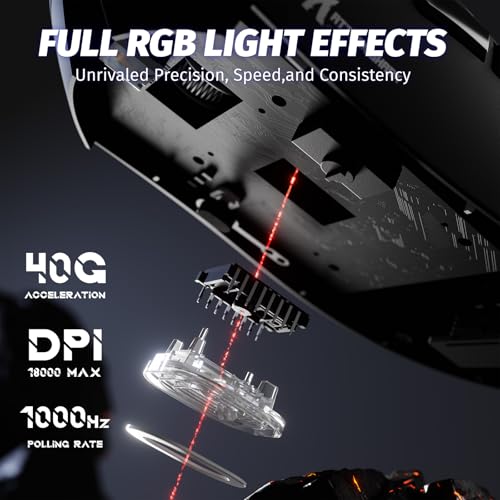 Image of ATTACK SHARK X68 HE Wired Rapid Trigger Mechanical Gaming Keyboard and R1 Mouse Combo with Adjustable Actuation,Coiled Cable,USB C /2.4Ghz Wireless /BT Ultralight 18K DPI Mice for Esport Gamer(Black)