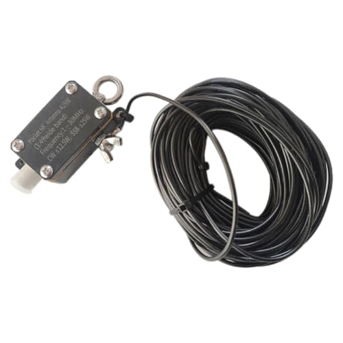 Antena de bolsillo HF A25 de 1 a 30 MHz para onda corta horizontal alimentada por extremo
