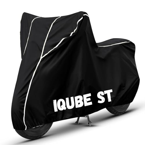 Image of Bike Cover for iQube ST 100% Waterproof, Dustproof & Scratch Resistant| Fully Bottom Elastic UV Resistant Heavy Duty Body Cover | All Weather Outdoor Use