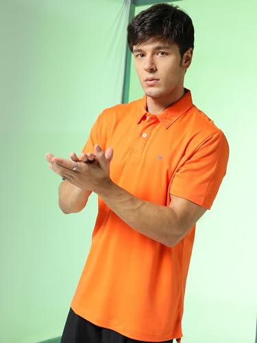 Image of Men's Solid Polo Collar Casual T-Shirt with Pocket | Cotton Polo Collar Half Sleeves Solid T-Shirt | Slim Fit Polos