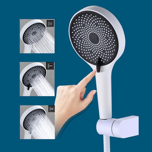 Ensemble de robinet de douche mural à bec pivotant 180° pour eau chaude et froide