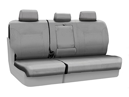 Coverking Custom Fit Rear 60/40 Bench Seat Cover for Select Subaru Forester Models - Ballistic (Light Gray)
