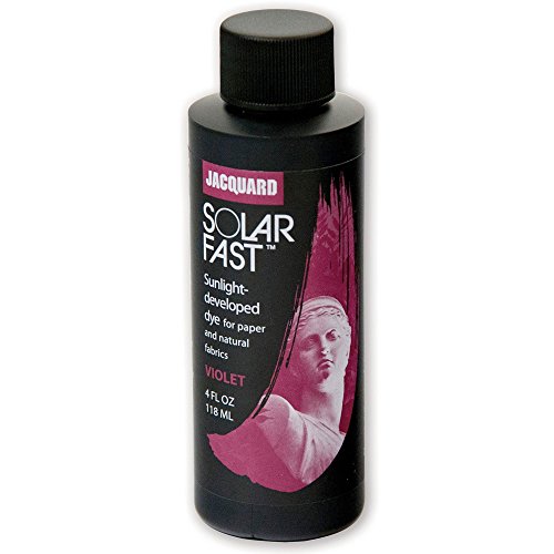 Jacquard SolarFast Dye - 8oz - Violet - Create Remarkably Detailed Photographs, Photograms, and Shadow-Prints on Paper or Fabric - Made in USA