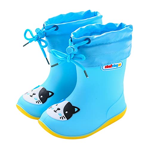 Toddler Rain Boots Waterproof Rainboots Outdoor Boys Girls Cute Water Shoes Non-Slip Rubber Mud Boots Lightweight