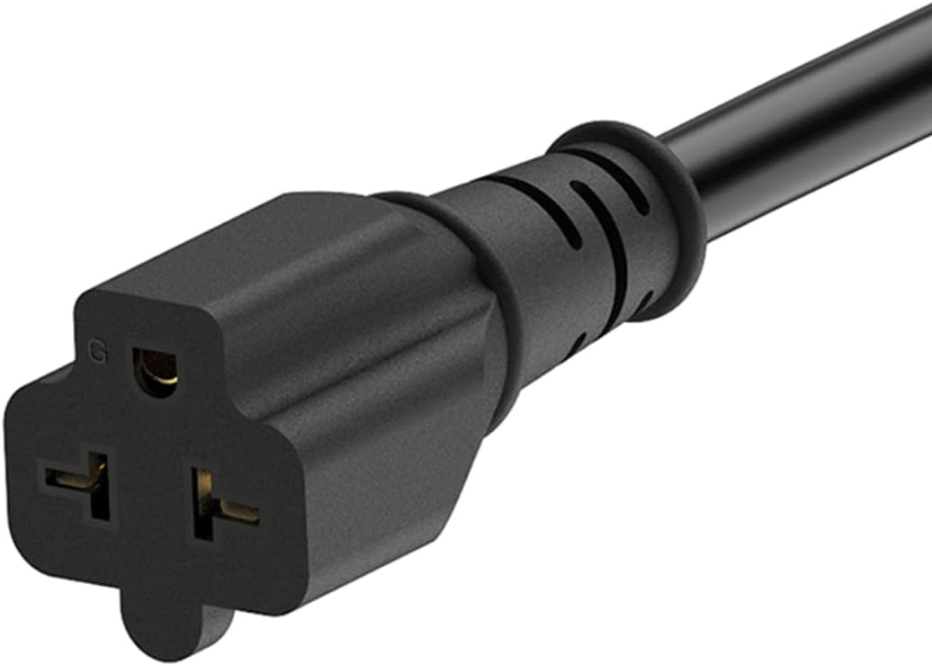 6-Ft Nema 5-20P Extension Cord 12AWG Nema 5-20 Heavy-Duty Extension Cord 6Ft, 20amp Plug to 5-20R, 5-15R, 6-15R, 6-20R (4 In1) Female 20 AMP T-Blade Plug Adapter-Cable,125V 20A AC Power Cable