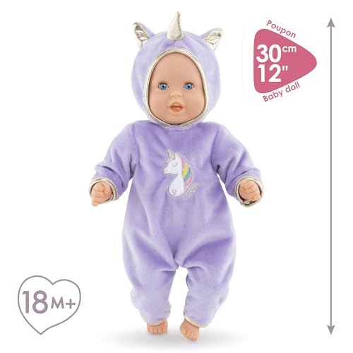 Muñeca Corolle Bébé Calin Unicorn 12 pulgadas miniatura 3