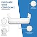 UPGRADED Lifetime Appliance 2 x 240356402 & 2 x 240323002 Refrigerator Door Shelf Replacement Bin Compatible with Frigidaire Replacement Parts, Refrigerator Shelf
