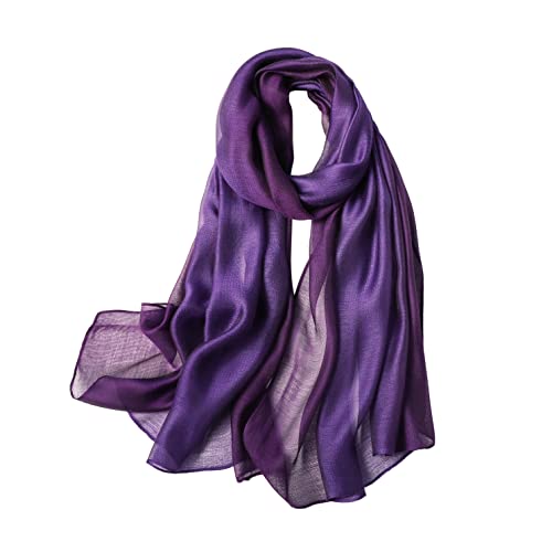 WINCESS.YU Women Gradient Scarf Stripe Long Shawls and Wraps Lightweight Solid Pashmina for Spring Summer and Fall