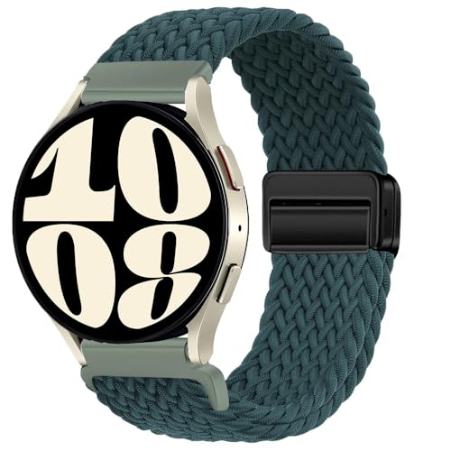 磁気編組 コンパチブル Samsung Galaxy Watch 6/6 Classic/5/5 pro/4/4 Classic/3 41mm/Active 2/Active for Amazfit gtr 42mm/gtr mini/gts4 mini