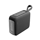 pTron Funk Wow 6W Ultra Portable Bluetooth Speaker with Pristine Sound, IPX5 Water-Resistance, 10hrs Playtime, Multi-Playback Modes, True Wireless Feature, Lightweight & Type C Charging (Black)