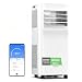 COMFEE' Condizionatore Portatile 8000 BTU/h 2.3kW, controllo APP, 3 modalità, 3 velocità di ventilazione, timer 24H, per soggiorni e appartamenti di 29㎡/78m³, funziona con Alexa [Classe energetica A]