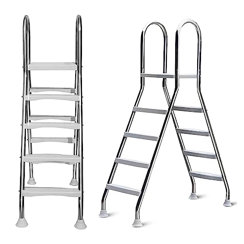Escalera para Piscina 4 Pasos Acero Inoxidable miniatura 2